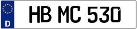 Trailer License Plate